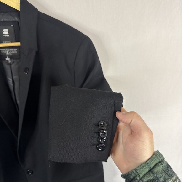 G-Star RAW Classic BF Blazer Women’s XL Black Structured Jacket - Picture 2 of 10